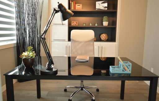 A home office setup.